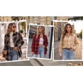 thumbnail image 6 of MOYIKO Plaid Shirts for Women Button Down Shirts Casual Loose Fit Long Sleeve Blouse Tops with Pockets, 6 of 7