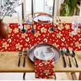 thumbnail image 3 of Christmas Table Runner Gingerbread Candy Christmas Table Decorations for Home Dinner Kitchen Red Snowflake Stockings Dresser Runners Seasonal Winter Xmas Holiday Party Decor 48 Inches, 3 of 8