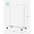 thumbnail image 4 of SONGMICS Rolling Clothes Rack, Industrial Pipe Hanging Bar, 4 of 6