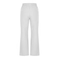 thumbnail image 5 of AherBiu Flare Pants for Women Cotton Linen Lightweight Summer Casual High Waisted Bell Bottom Trousers, 5 of 6