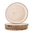 thumbnail image 1 of Rodajas de Madera Maputune Rústicas de 18-20 cm Redondas para DIY, Set de 4 Piezas, 1 of 7