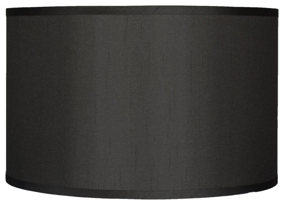 Urbanest Classic Drum Faux Silk Lamp Shade 16 X16 X10 Black Com Urbanest Classic Drum Faux Silk Lamp, 16 Inch Diameter Drum Lamp Shade