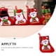 thumbnail image 2 of Bolsas de Navidad pequeñas Matsuzay de dibujos animados calcetines de muñeco de nieve, 2 of 6