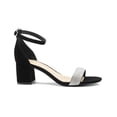 thumbnail image 4 of Sandalia Con Tacón Ancho Abierta Correa Tobillo Broche Negro negro 24, 4 of 7