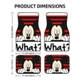 thumbnail image 2 of Cartoon Mickey Mouse And Minnie Mouse Car Floor Mats Universal Floor Mats for Cars Front Rear Car Foot Mats Cute Anime Pattern Car Accessories for Trucks, 2 of 5