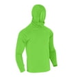 thumbnail image 5 of BADHUB Mens UPF 50+ Sun Protection Shirt Long Sleeve Thumbholes Hoodies Lightweight Quick Dry Hiking Fishing Shirt with Mask Green XL, 5 of 9