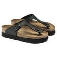 thumbnail image 3 of Birkenstock Womens Gizeh Thong Sandal - Black Birko-Flor - Size: 6-6.5 / 37, 3 of 6