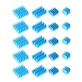 thumbnail image 1 of Enfriador de CPU Sincero disipador de calor de aluminio azul Raspberry Pi 2/3/4 20 piezas, 1 of 9