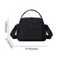 thumbnail image 7 of Crossbody Bags for Women Versatile Multi -Pocket Handbag with Zipper Top Handle Shoulder Bag Adjustable Strap for Shopping Work School & Daily Use (Black), 7 of 7