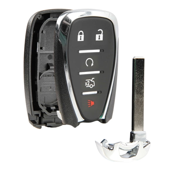 Remote Start Key Fob Shell Insert Case Replacement for Chevrolet HYQ4EA 5btn