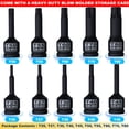 thumbnail image 2 of Juego de enchufes Impact Torx Aiourx 1/2 Drive, 10 piezas, T25-T80, 2 of 6