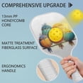 thumbnail image 2 of Pickleball Paddles Set Of 2, Fiberglass Surface, Unhappy Birds Print, 4 Balls & Bag, 2 of 5