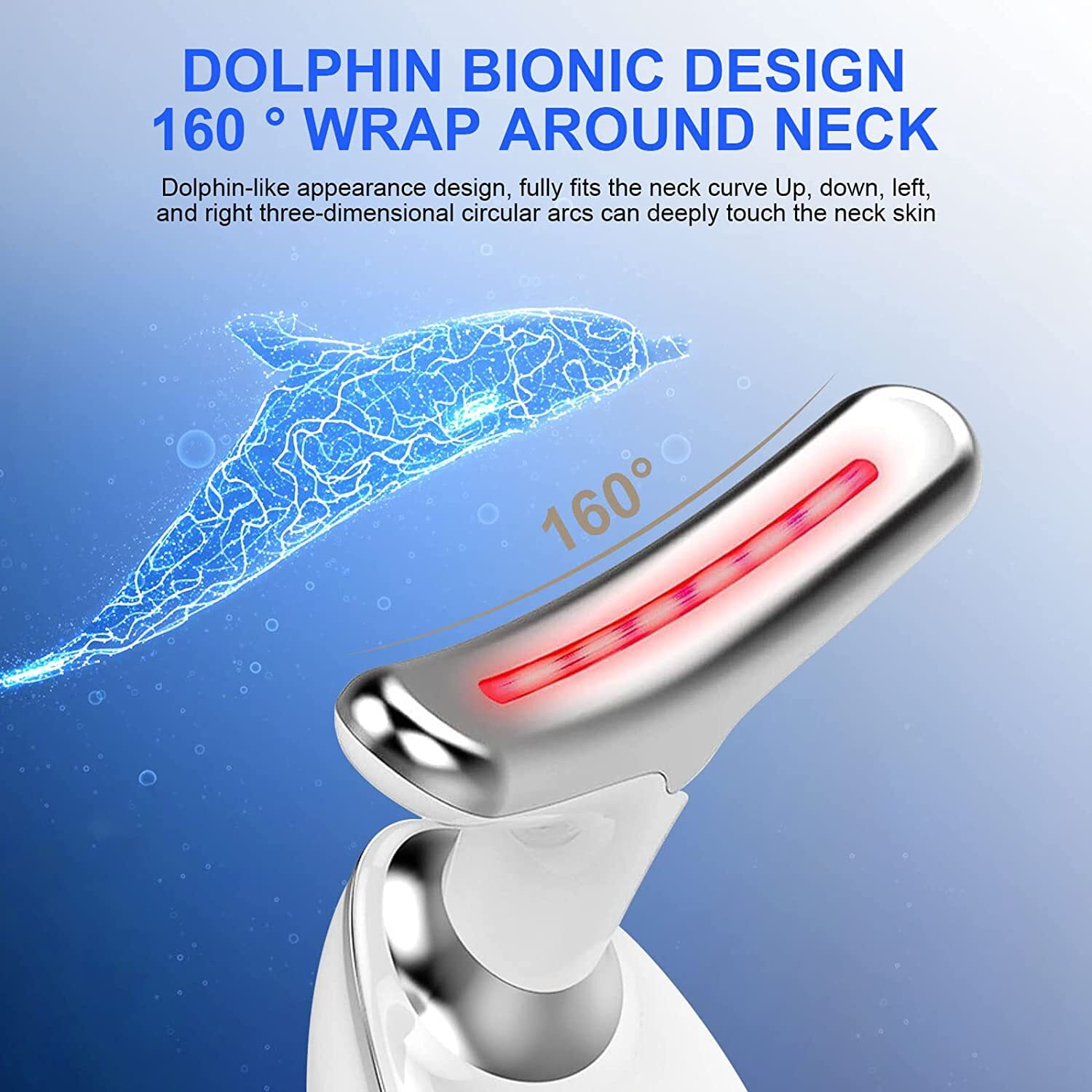 Luniquz 3-in-1 Facial Massager, LED Light Therapy, Anti