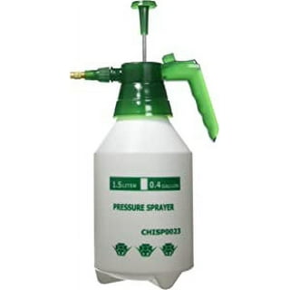  FOSHIO 0.4 Gallon Garden Pump Sprayer, 1.5L Portable Hand Pump  Pressure Water Spray Bottles with Adjustable Nozzle Trigger Lock Sprayer  for Home, Lawn and Car Detailing : Patio, Lawn & Garden