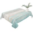 thumbnail image 2 of Teal Grey Table Cloth Waterproof Tablecloths, Farmhouse Gray Barn Wooden Vintage Striped Tablecloth Dining Table Cover for Kitchen Party Tabletop Outdoor, Rectangle Tablecloth 60x102 Inch, 2 of 9