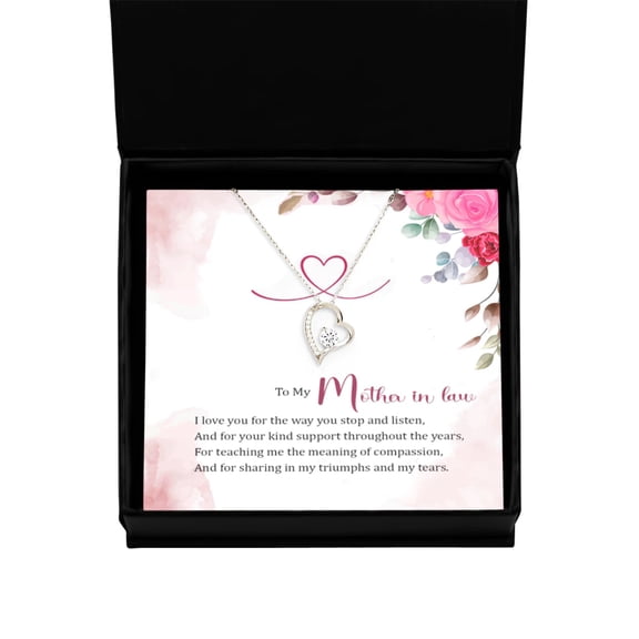 Mother in Law Gift Necklace, Birthday Gift For Mother In Law, Anniversary Gift For Mother In Law, Solitaire Crystal Necklace For Mother In Law, From son In law, Daughter In Law