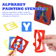 thumbnail image 3 of 36 Pieces Letter Numbers Stencil Set, Reusable Letter Numbers Sign Stencils Alphabet Stencil For Wooden Signs Painting Diy And Crafts, 3 of 7
