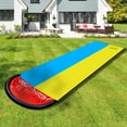 thumbnail image 3 of Slip and Slide Water Slide for Kids and Adults -16FT Long Giant Adult Slip and Slide for Outside with 2 Surfboards, Build in Splash Sprinklers, Water Slide for Backyard Outdoor Kids Toys Games, 3 of 7