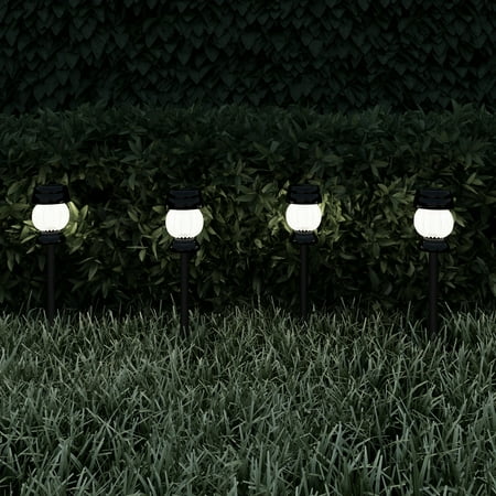 Solar Path Lights 13 8 Stainless Steel Outdoor Stake Lighting For Solar Path Lights 13 8 Stainless Steel Outdoor Stake Lighting For Garden Landscape Patio Driveway Walkway Set Of 4 By Pure Black