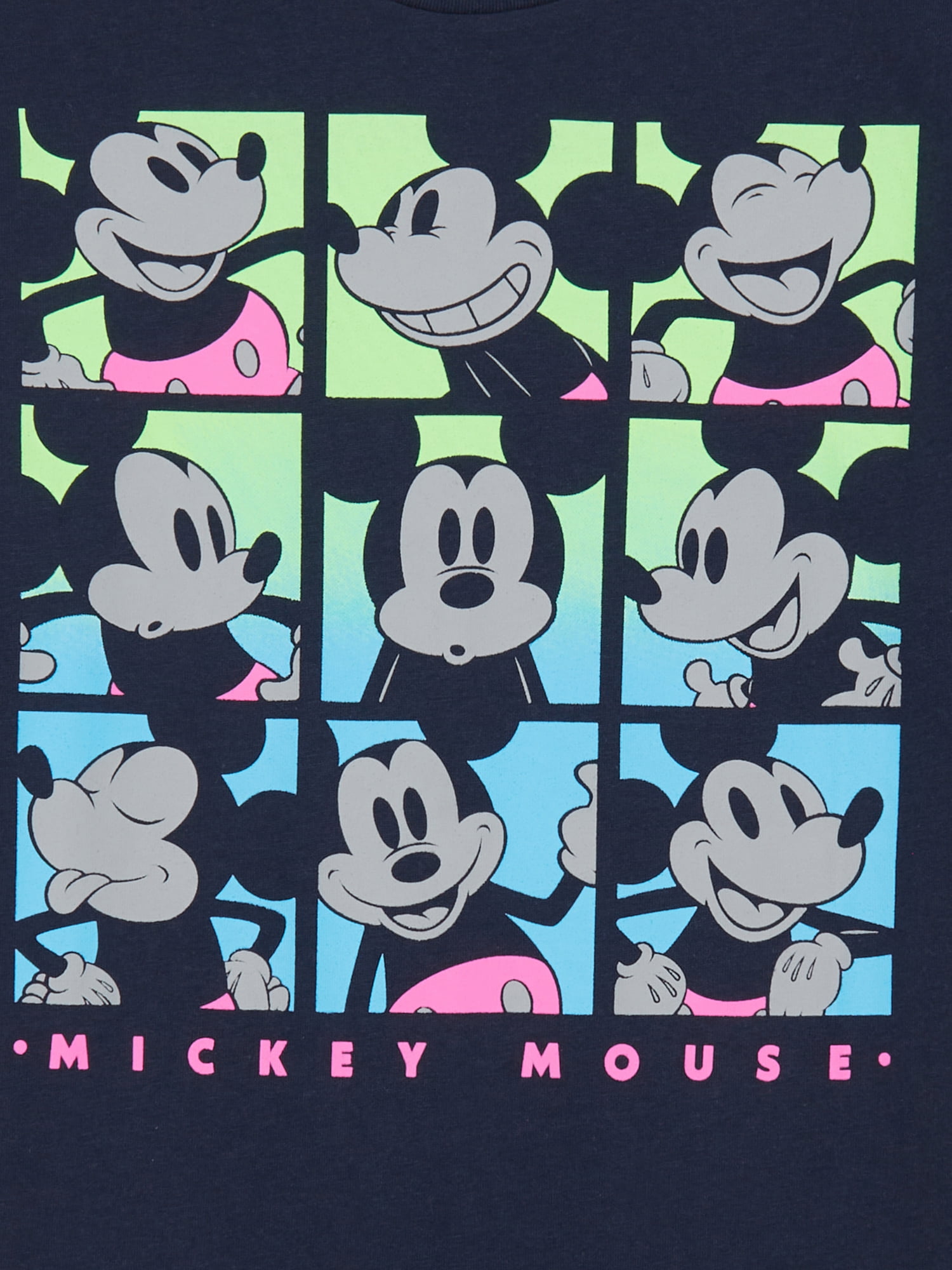 Disney Boys Mickey Mouse Many Faces, Crew Neck, Short Sleeve, Graphic T-Shirt, Sizes 4-18