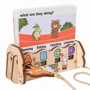 Decryption Tabletop Puzzle Game Word Logic Challenge Educational Board Game Vocabulary Builder, Brain Teaser Interactive Puzzle Set, for Family Game Night Party Classroom Travel Gift
