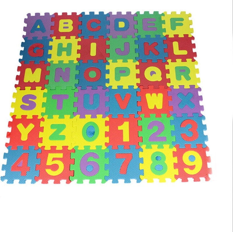 36pcs/lot Mini Puzzle Kid Educational Toy Alphabet Letter Bubble Puzzles Blocks 