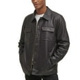 thumbnail image 1 of Levi’s Men’s Full Fleece Lining Faux Leather Jacket, Brown, Medium, 1 of 6