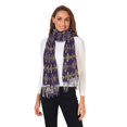 thumbnail image 2 of FORMRS Womens Scarf Winter Soft Long Big Warm Shawls Wrap Tassel Scarves, Purple Flowers Pattern, 2 of 9