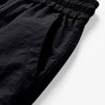 thumbnail image 7 of Big & Tall Hiking Cargo Shorts Zipper Wide Leg Mens Bermuda Shorts Quick Dry Outdoor Drawstring Summer Pants Black, XL, 7 of 7