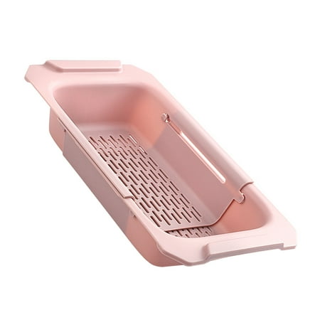 

Dish Drying Rack Extendable Kitchen Sink Strainer Vegetables Draining Basket Dishes Drying Stand