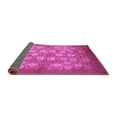 thumbnail image 2 of Ahgly Company Indoor Square Oriental Purple Industrial Area Rugs, 6' Square, 2 of 4