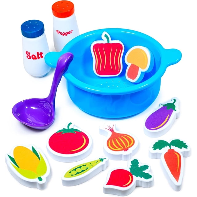 Cuchara para sopa de Bath Toy Tub Works Tub, Strain & Play para niños pequeños