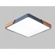 thumbnail image 1 of led ceiling lamp square bedroom aisle balcony porch living room-300*300mm 24W three-color dimming, gray, 1 of 5
