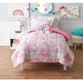 thumbnail image 1 of Mainstays Kids Pink Unicorn Bed in a Bag, 1 of 7