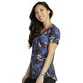 thumbnail image 7 of Tooniforms Scrubs Top For Women V-Neck Print TF756, 7 of 7