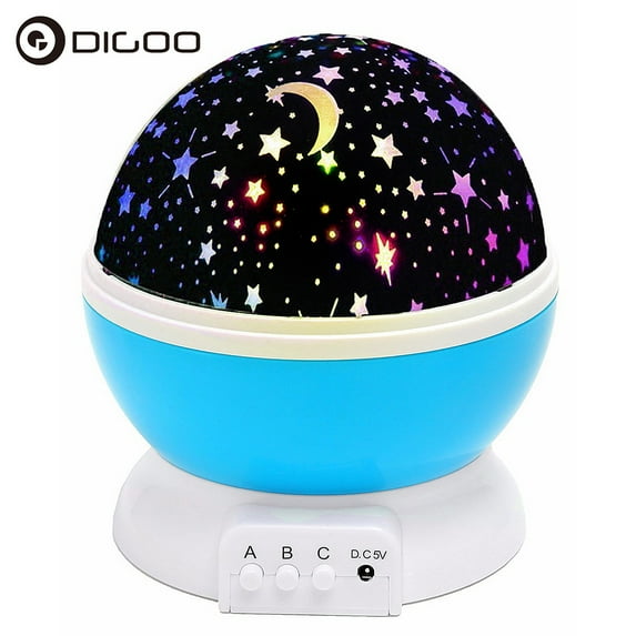 Star Projector Lamp Night Light 360 Degree Romantic Room Rotating Cosmos Star Projuctor,Christmas Decorations Light Lamp Starry Moon Sky Night Projector Kid Bedroom Lamp
