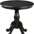 thumbnail image 4 of HomeRoots 517748 30 x 30 x 30 in. Antique Black Round Turned Pedestal Base Wood Dining Table, 4 of 5