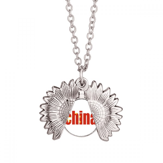 Nombre de la bandera de China Collar de girasol collar collar collar colgante