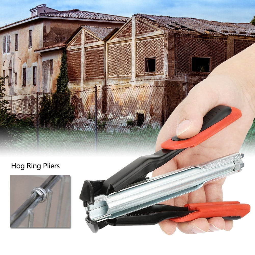 Hog Ring Pliers Mechanical Design for Fixing Pet Cages Fixing Livestock Cages Fences Mattresses Labor-Saving Hog Rings Clamp