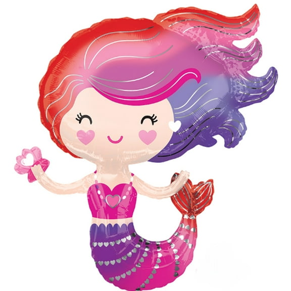 30" Lovely Mermaid SuperShape Foil Balloon