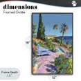 thumbnail image 4 of Stupell Industries Coastal Pool View to Ocean Black Framed Giclee Art, 12 x 18, by Creative Studio, 4 of 8