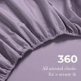 thumbnail image 6 of Superior Egyptian Cotton Deep Pocket 650 TC Sheet Set, Full, Wisteria, 6 of 9