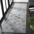thumbnail image 2 of SAFAVIEH Milos Quintella Geometric Indoor/Outdoor Runner Rug, Grey, 2'3" x 8', 2 of 8