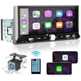 thumbnail image 1 of Estereo SANPTENT 1 DIN Apple Carplay Inalambrico Android Auto Pantalla 6.9 Pulgadas Bluetooth Camara Reversa, 1 of 5