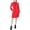 Luminous Red, variant on CeCe Womens Ruffled Midi Sweaterdress