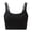 Black, variant on TriDri Womens Cross Back Medium Impact Sports Bra