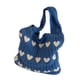 thumbnail image 2 of Bolso de hombro para mujer, bolso de mano tejido a la moda para el trabajo de compras de vacaciones de primavera Azul, 2 of 8