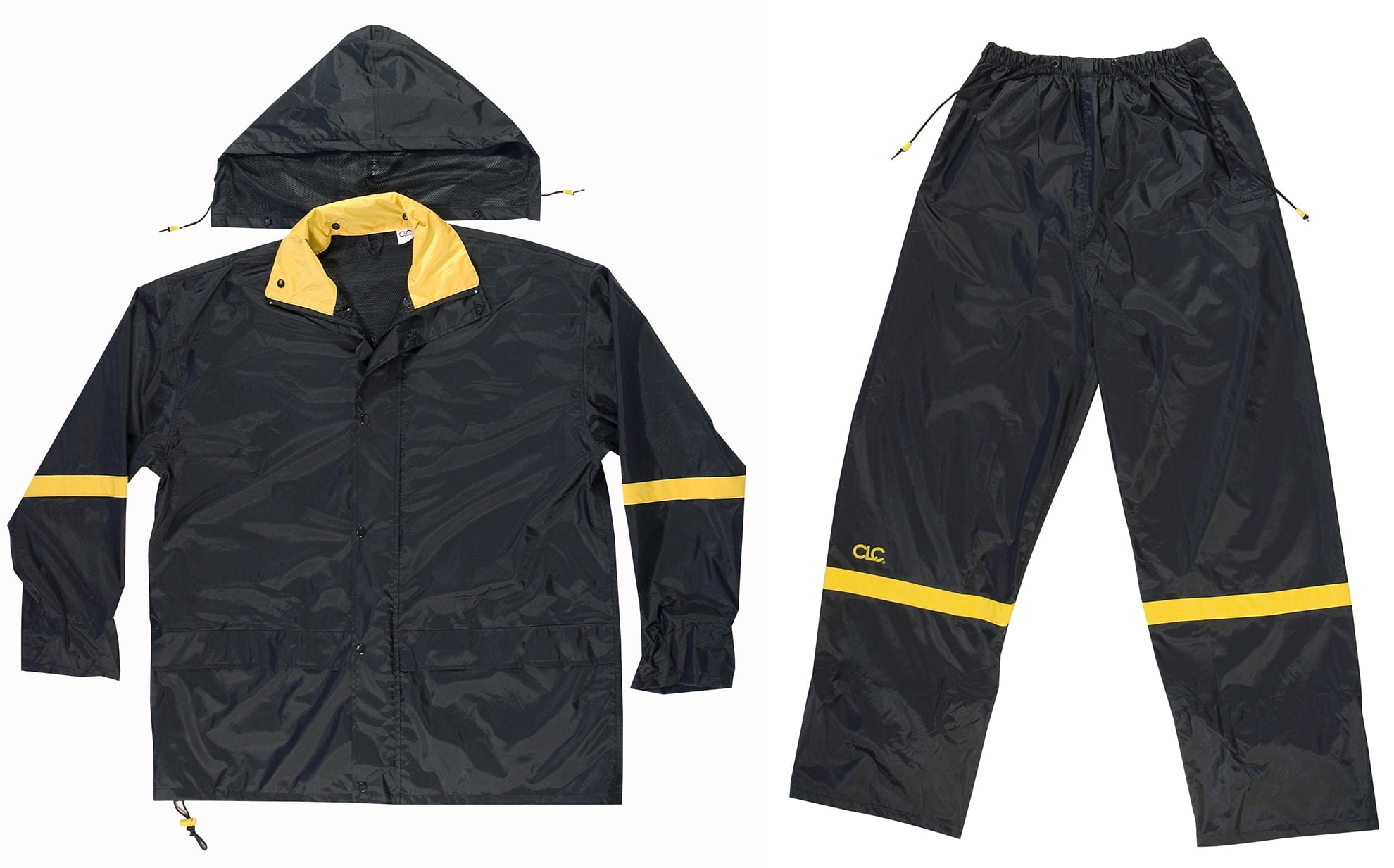 Rain Suit 3pc Bk 3xl