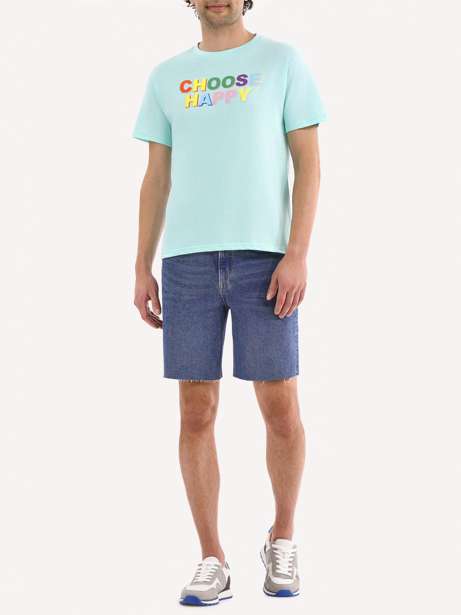 Pride The Phluid Project All Gender Choose Happy Cotton Graphic Tee Shirt, Men's Sizes XS-3XL