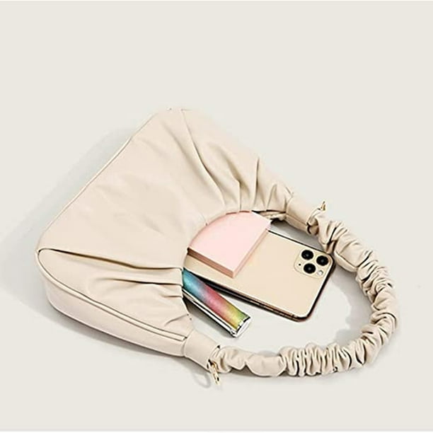 Bolso bandolera mini para mujer, bolso de mano clásico Albaricoque